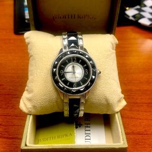 Judith Ripka Diamonique Stainless Steal Two-Tone